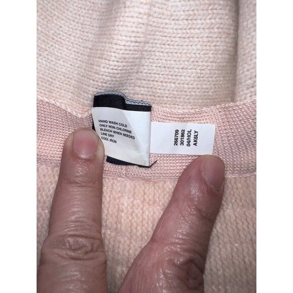 GAP Bucket Hat Vintage Y2K Soft Pink Rabbit Hair Wool Blend Eyelash Velvet Bow - Picture 9 of 9